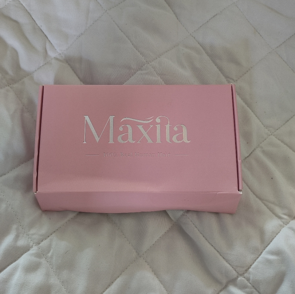 Maxita 100% Remy Human Hair 16" Extensions Jet Black Invisi Edge Clip Ins - Picture 16 of 16